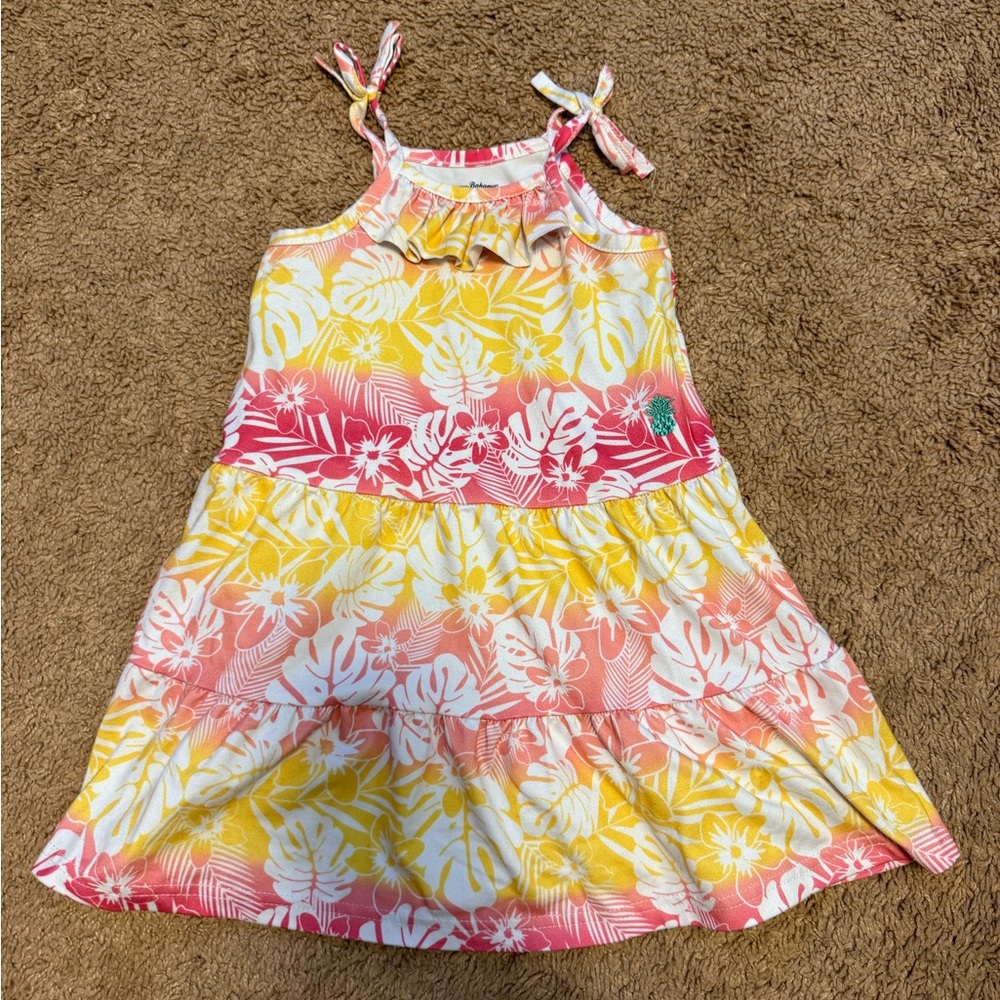 Tommy Bahama Kids Dress in Yellow and Pink Floral
